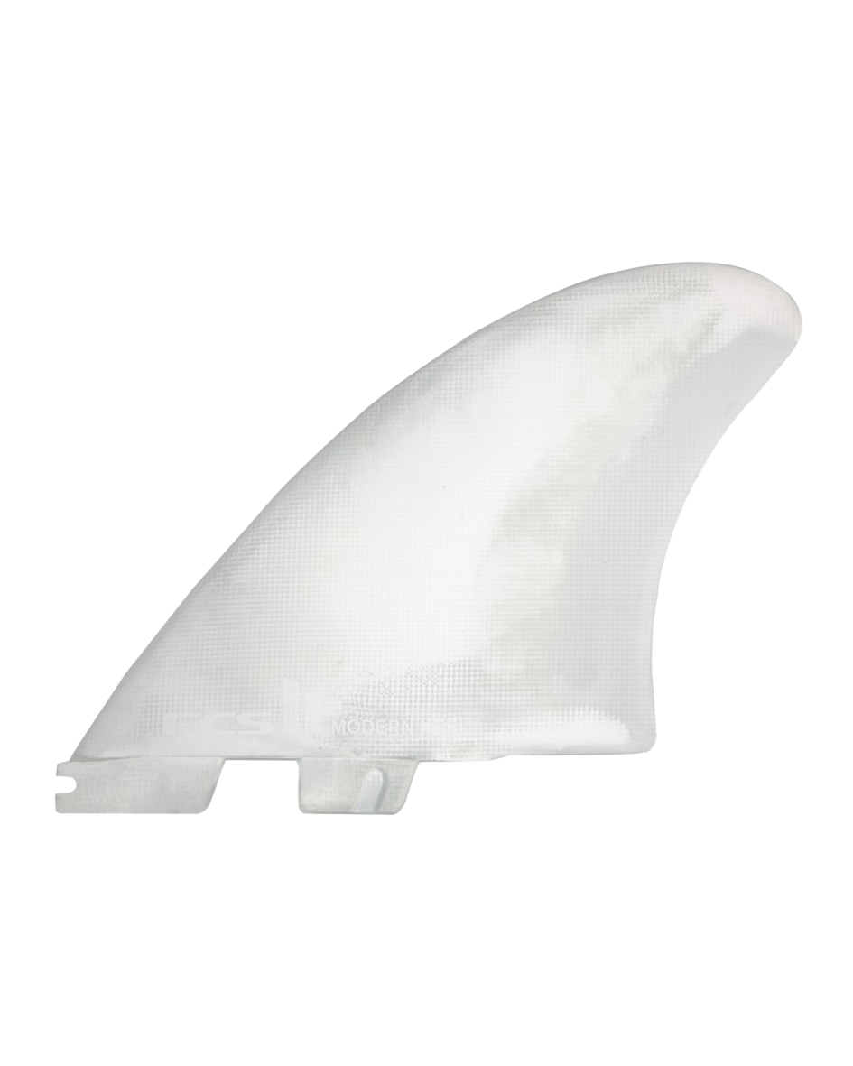 FCS II MODERN KEEL PC TWIN FIN WHITE