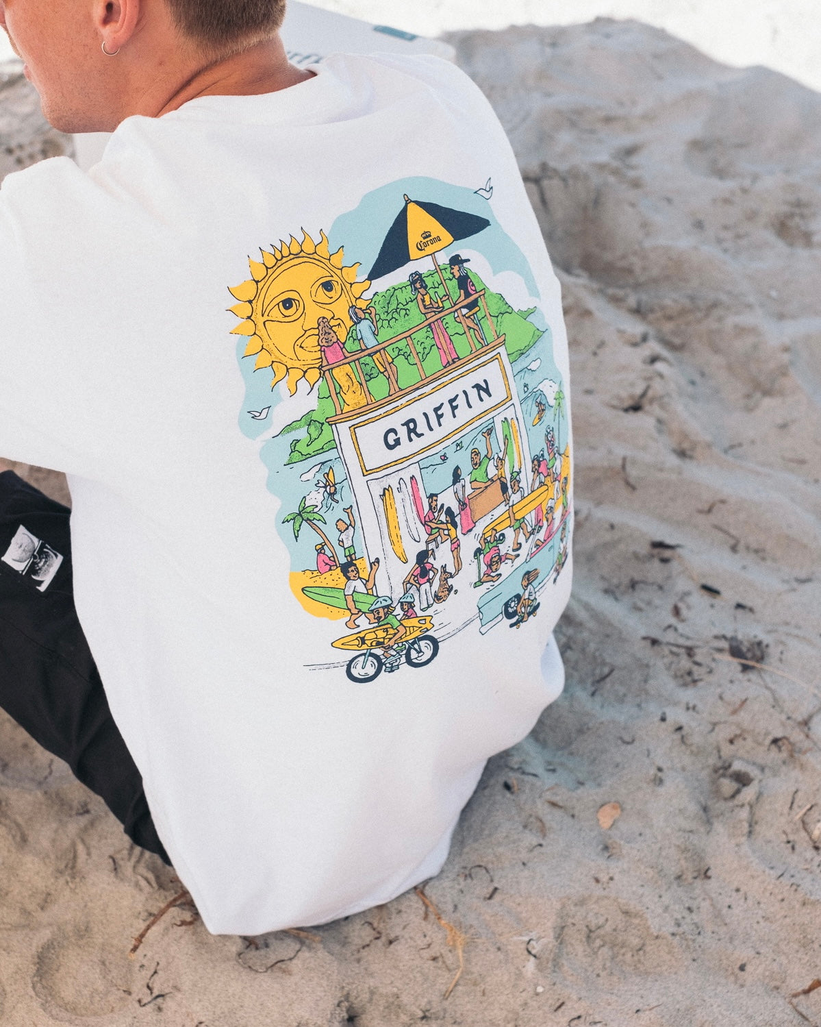 Corona x Griffin Tee | White